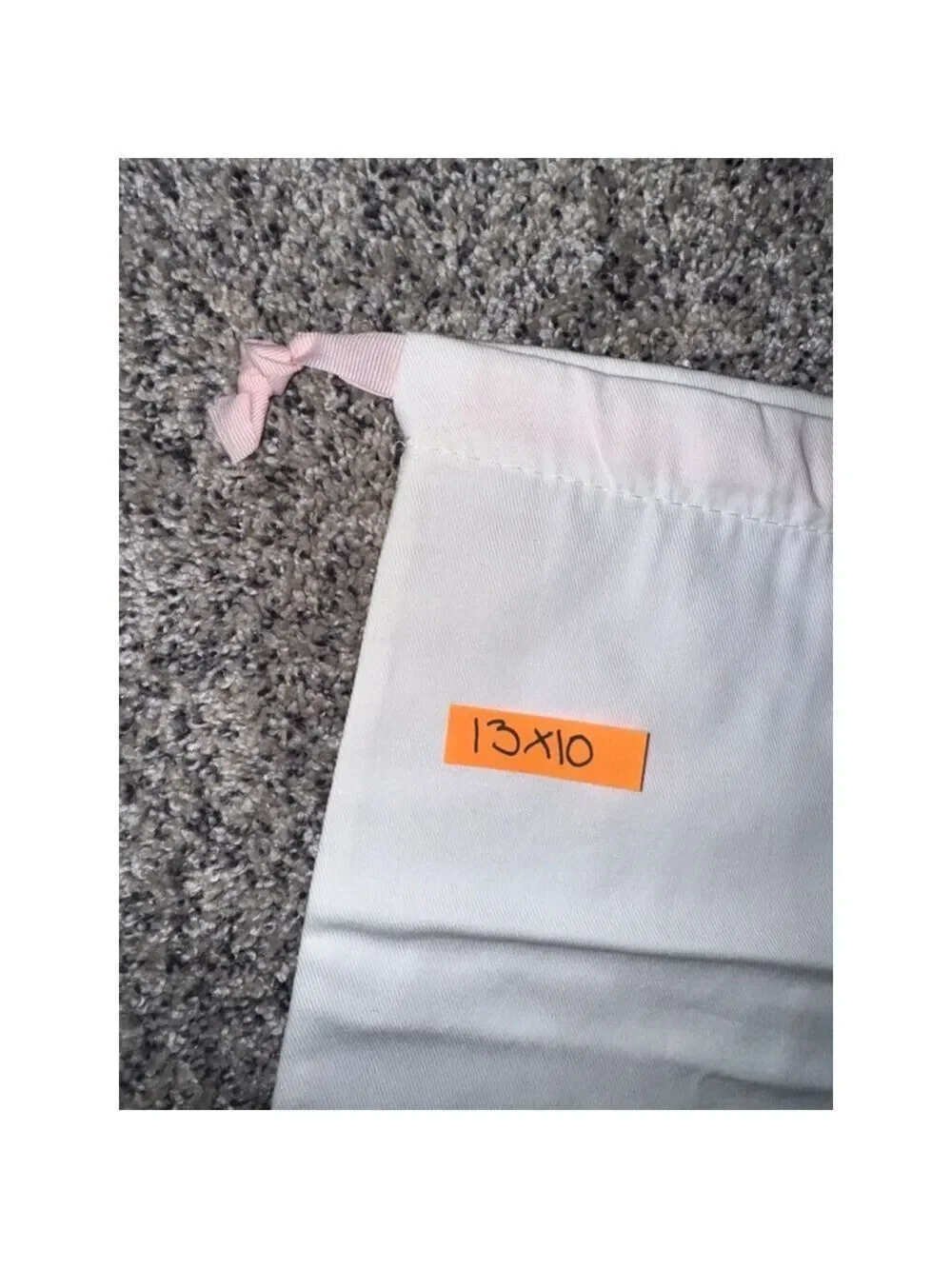 Unisex Piferi White Pink Drawstring Dust Storage Bag One Size​